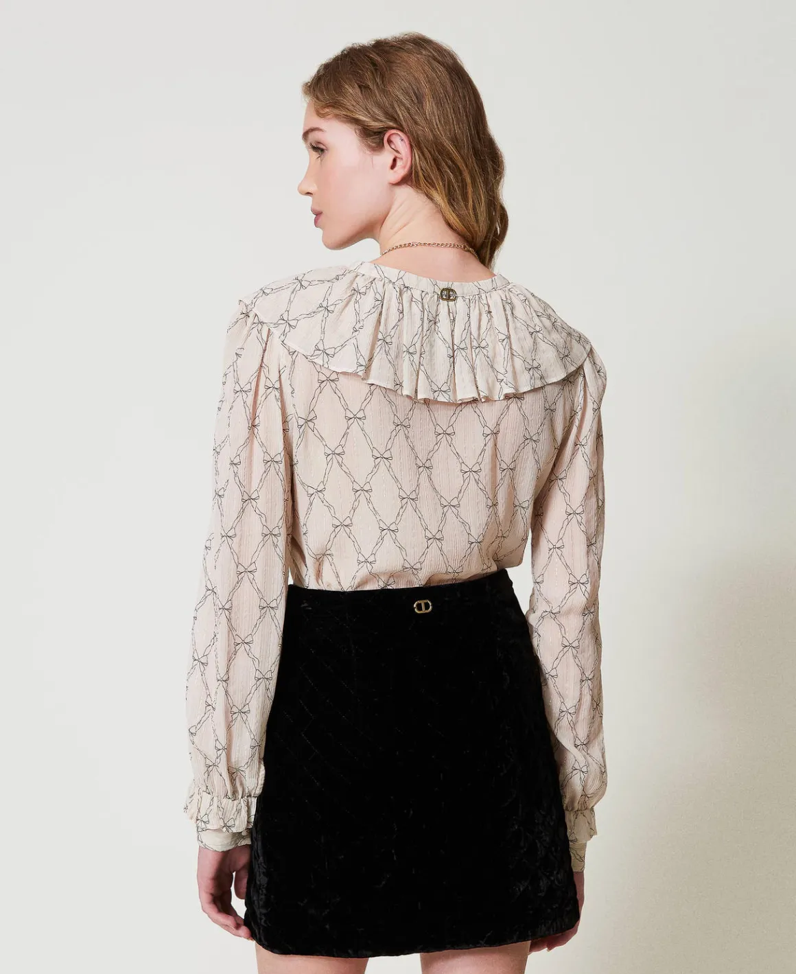 TWINSET Milano Minigonna In Velluto Trapuntato | Gonne