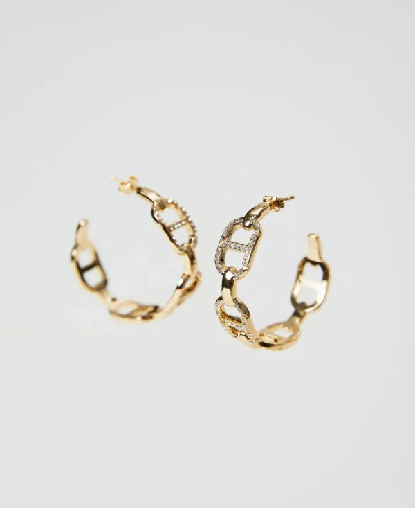 TWINSET Milano Orecchini Con Catena Oval T E Strass | Bijoux