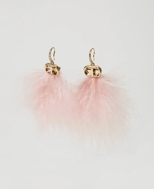 TWINSET Milano Orecchini Con Piume E Oval T | Bijoux