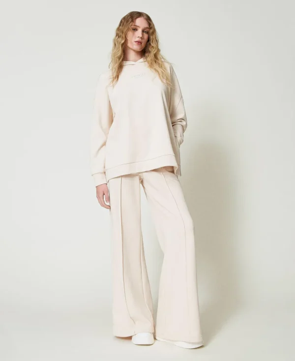 TWINSET Milano Pantaloni A Palazzo In Felpa | Pantaloni Ampi E A Palazzo
