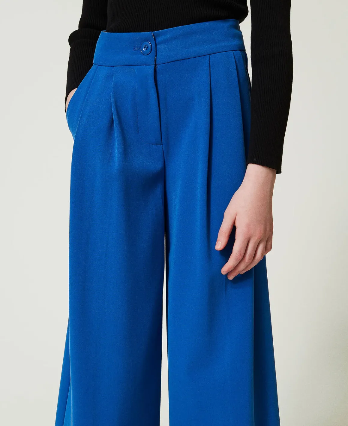 TWINSET Milano Pantaloni A Palazzo In Flanella | Pantaloni E Jeans