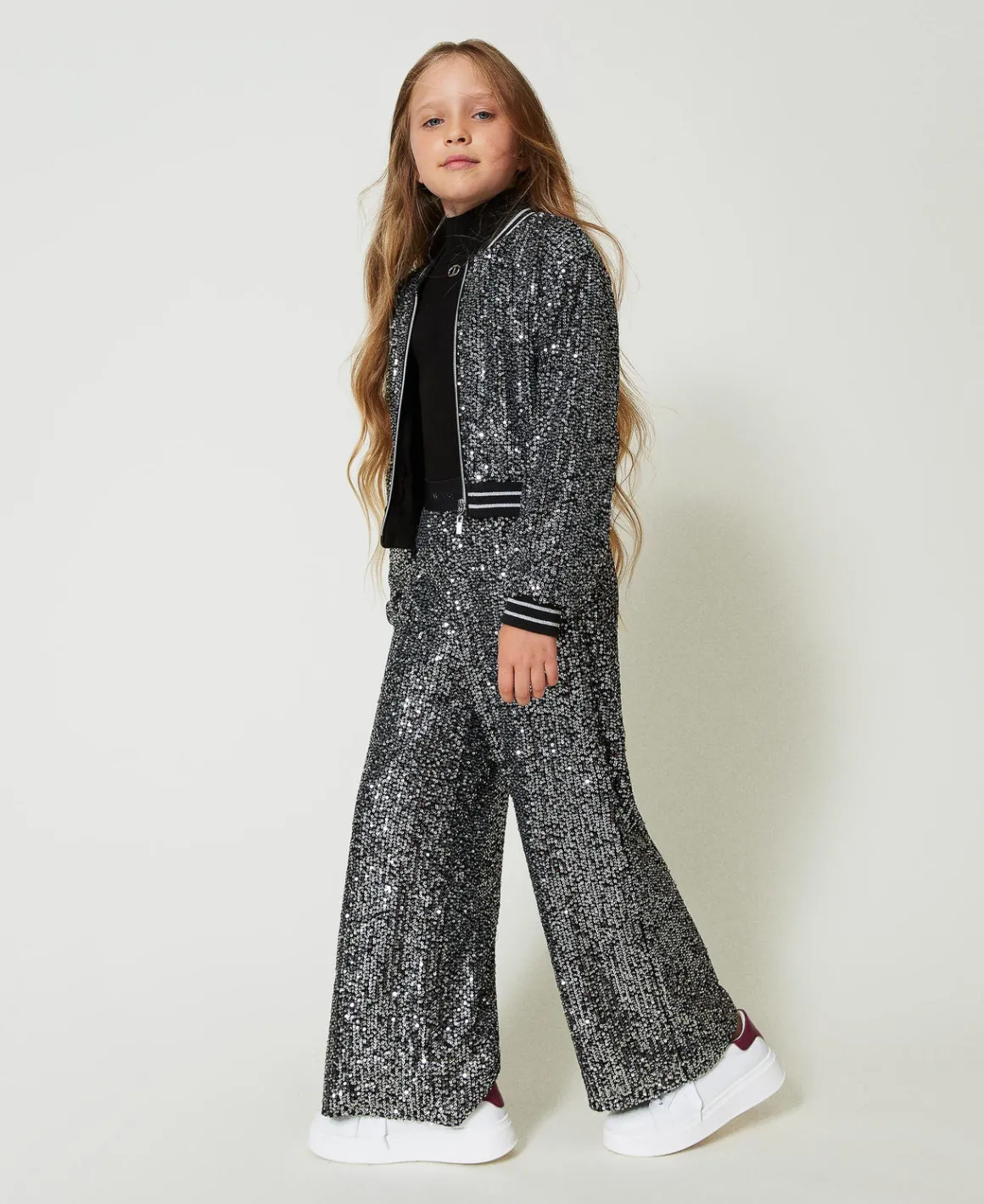 TWINSET Milano Pantaloni A Palazzo In Full Paillettes | Pantaloni E Jeans