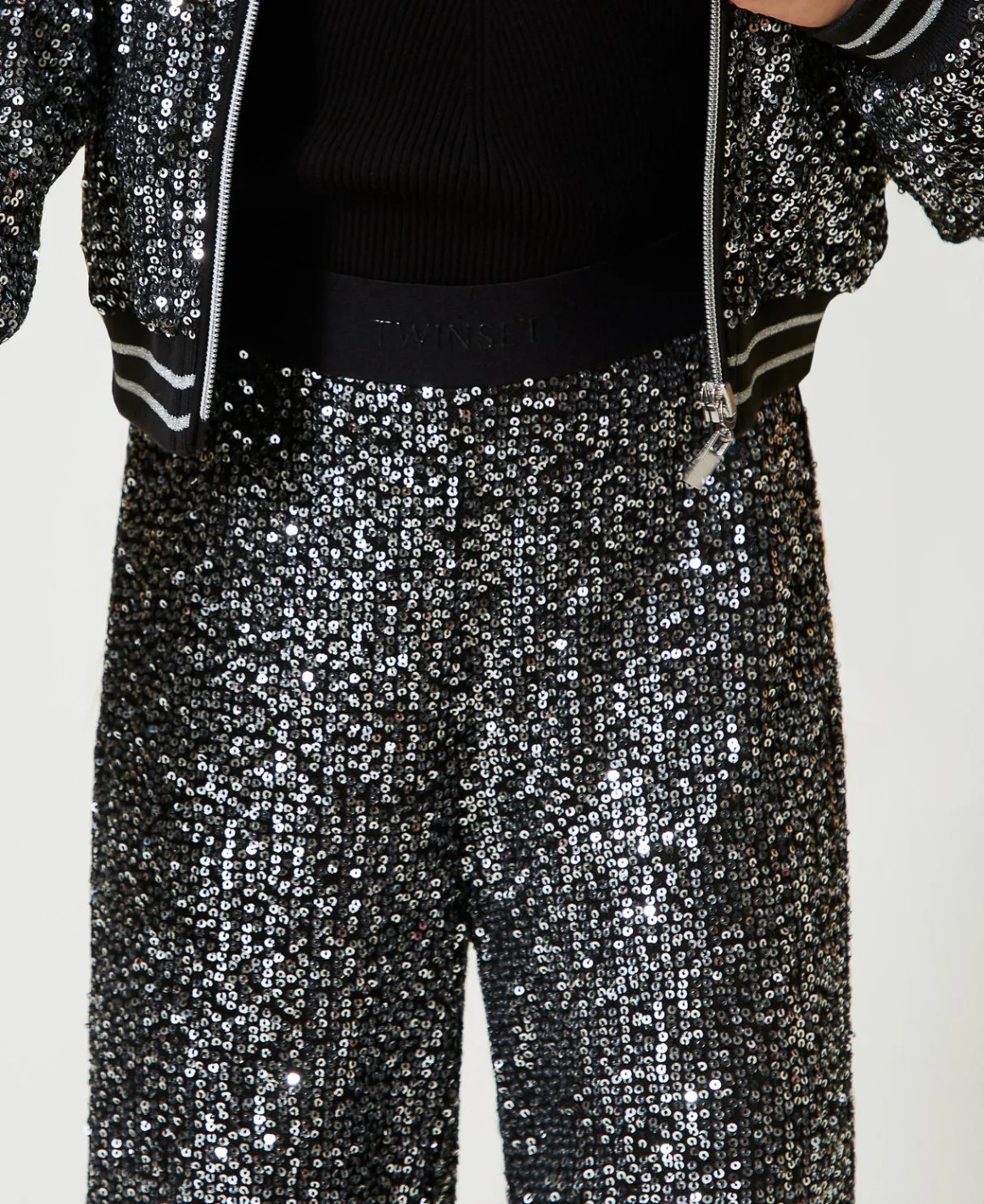 TWINSET Milano Pantaloni A Palazzo In Full Paillettes | Pantaloni E Jeans