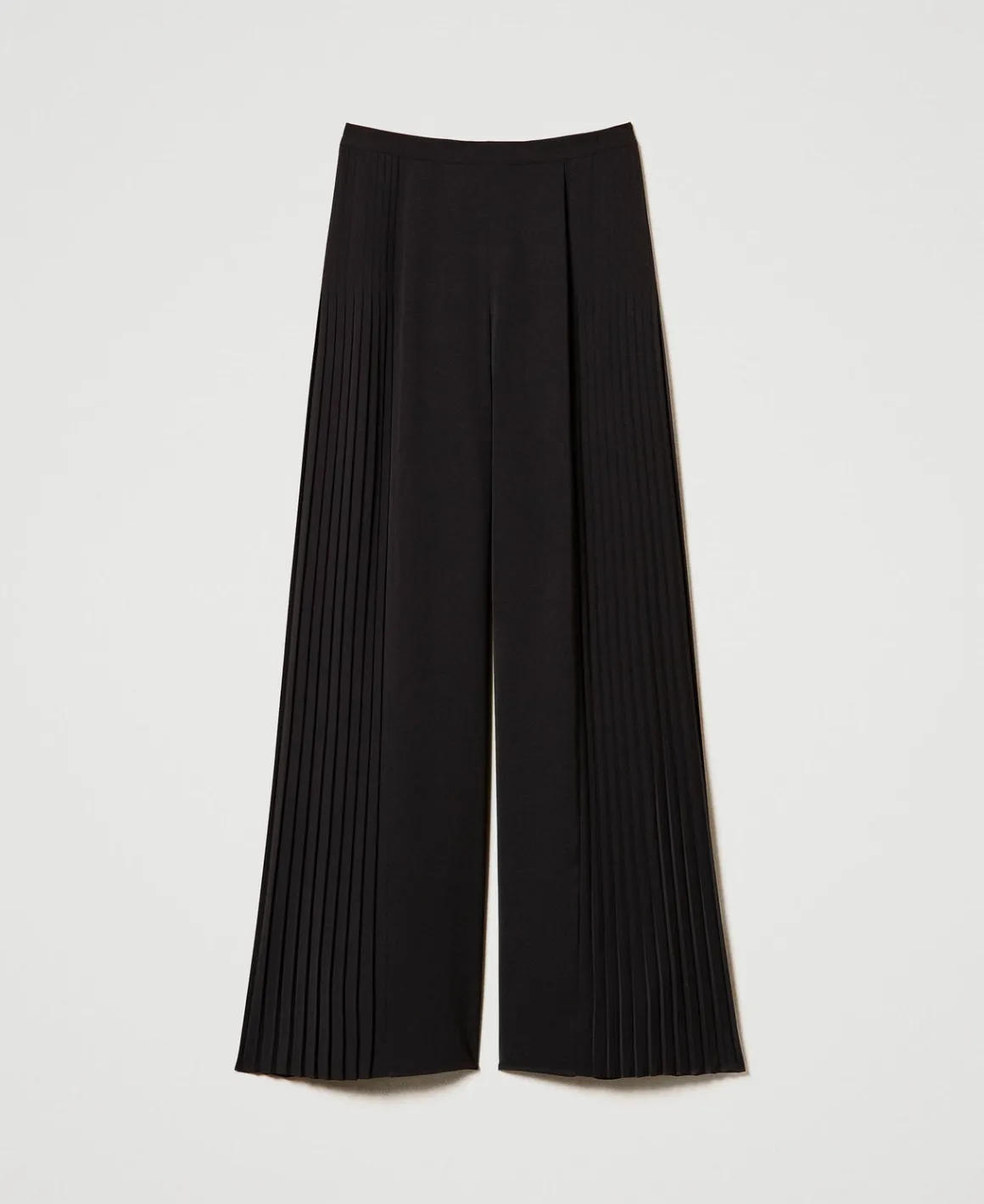 TWINSET Milano Pantaloni A Palazzo In Georgette Plissé | Pantaloni Eleganti | Pantaloni Ampi E A Palazzo