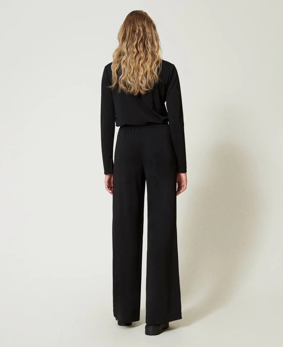 TWINSET Milano Pantaloni A Palazzo In Jersey Crêpe | Pantaloni Ampi E A Palazzo