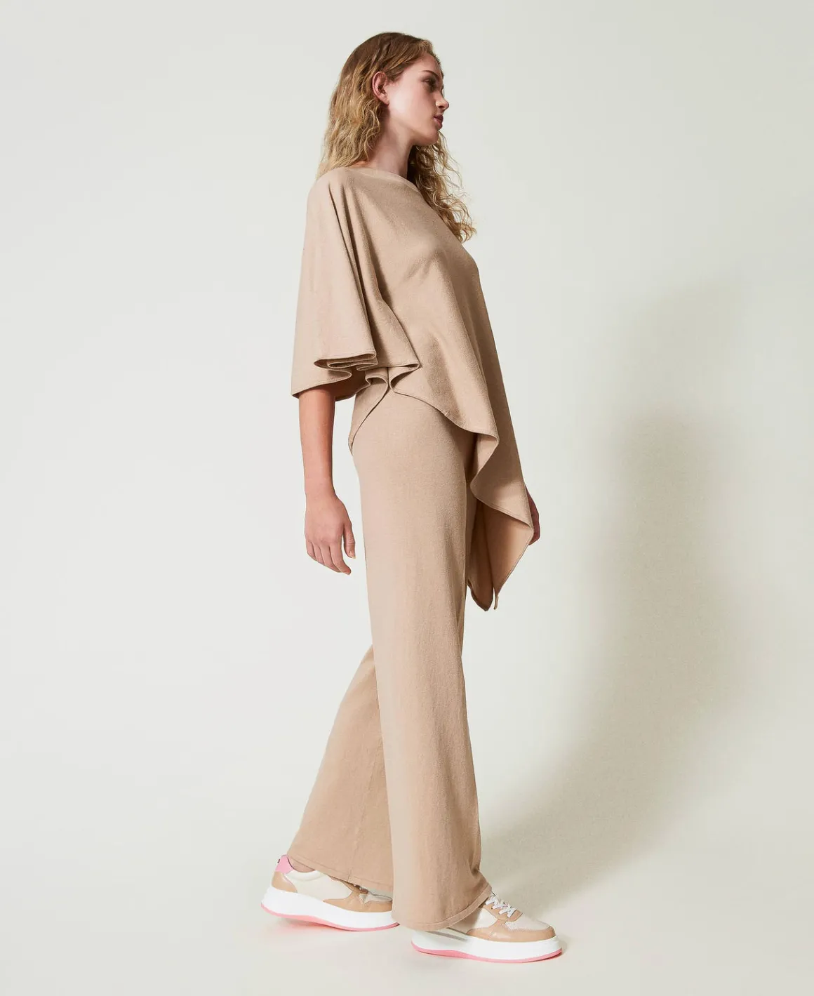 TWINSET Milano Pantaloni A Palazzo In Maglia | Pantaloni Ampi E A Palazzo