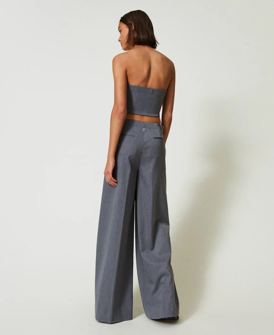 TWINSET Milano Pantaloni A Palazzo MYFO Con Ricamo | Pantaloni Ampi E A Palazzo