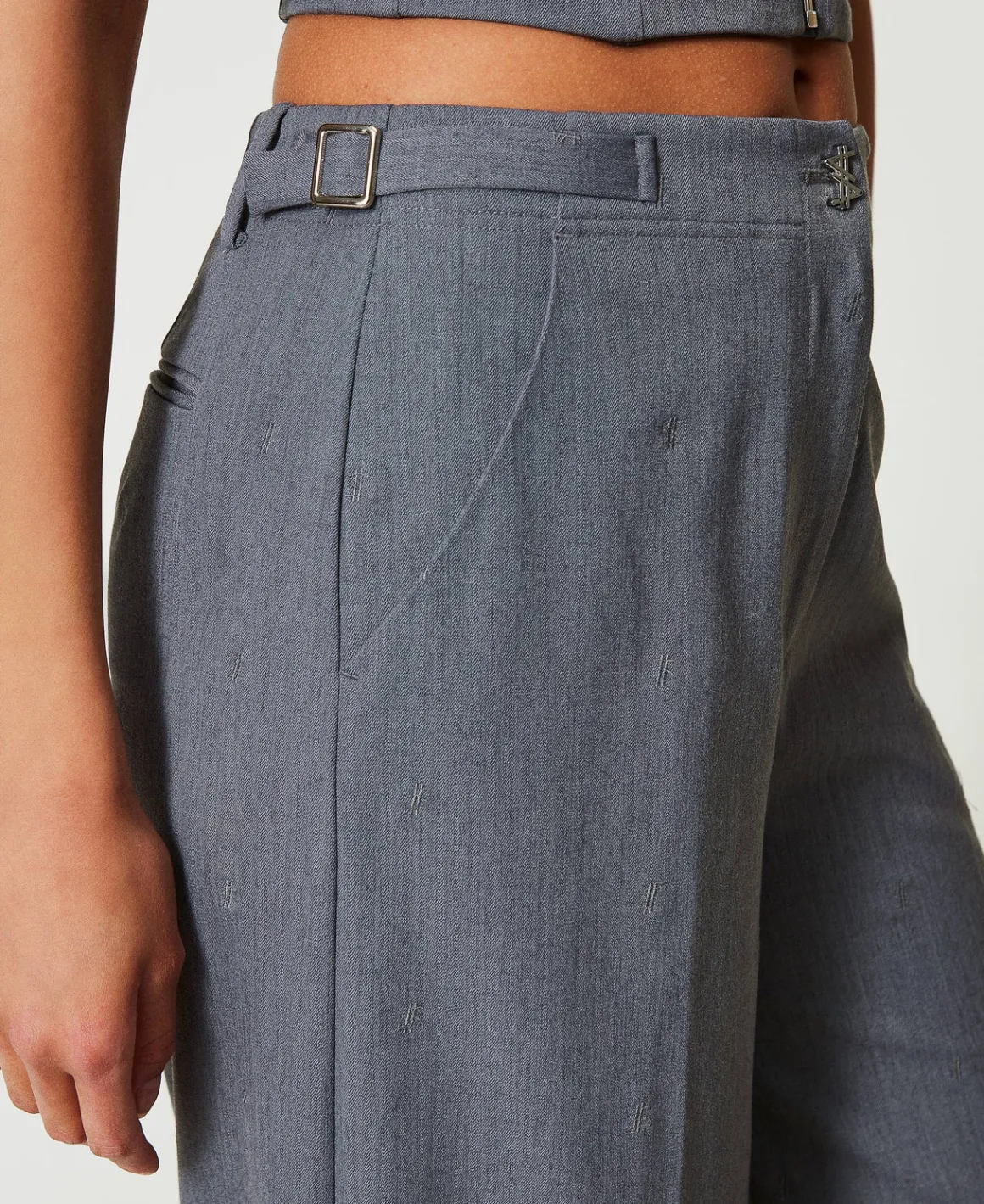 TWINSET Milano Pantaloni A Palazzo MYFO Con Ricamo | Pantaloni Ampi E A Palazzo