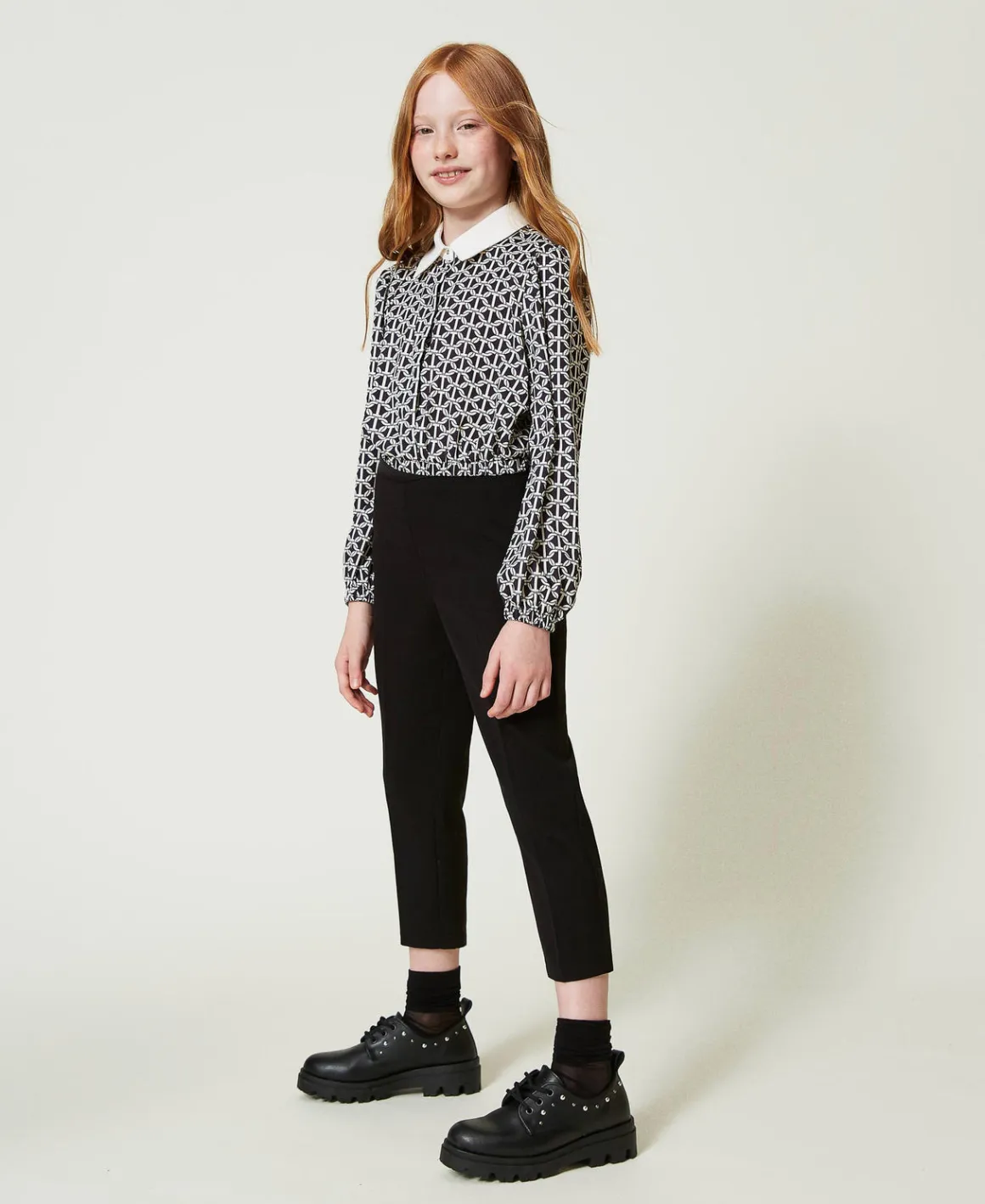TWINSET Milano Pantaloni A Sigaretta In Flanella | Pantaloni E Jeans