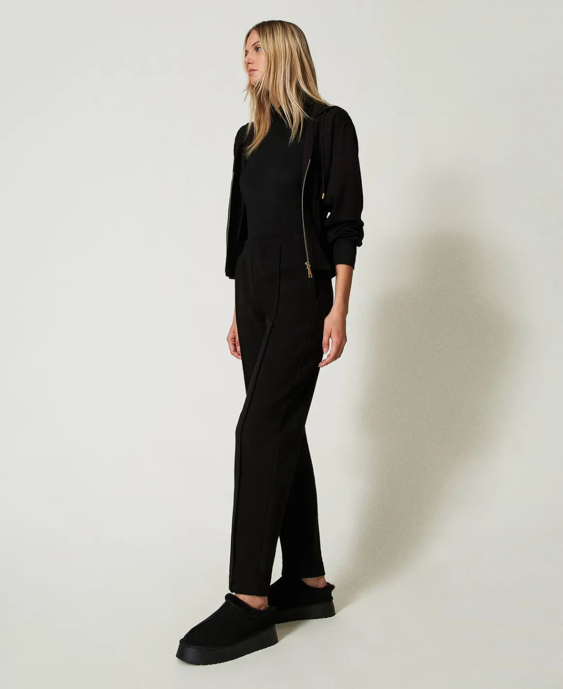 TWINSET Milano Pantaloni A Sigaretta In Felpa | Pantaloni Dritti E A Sigaretta