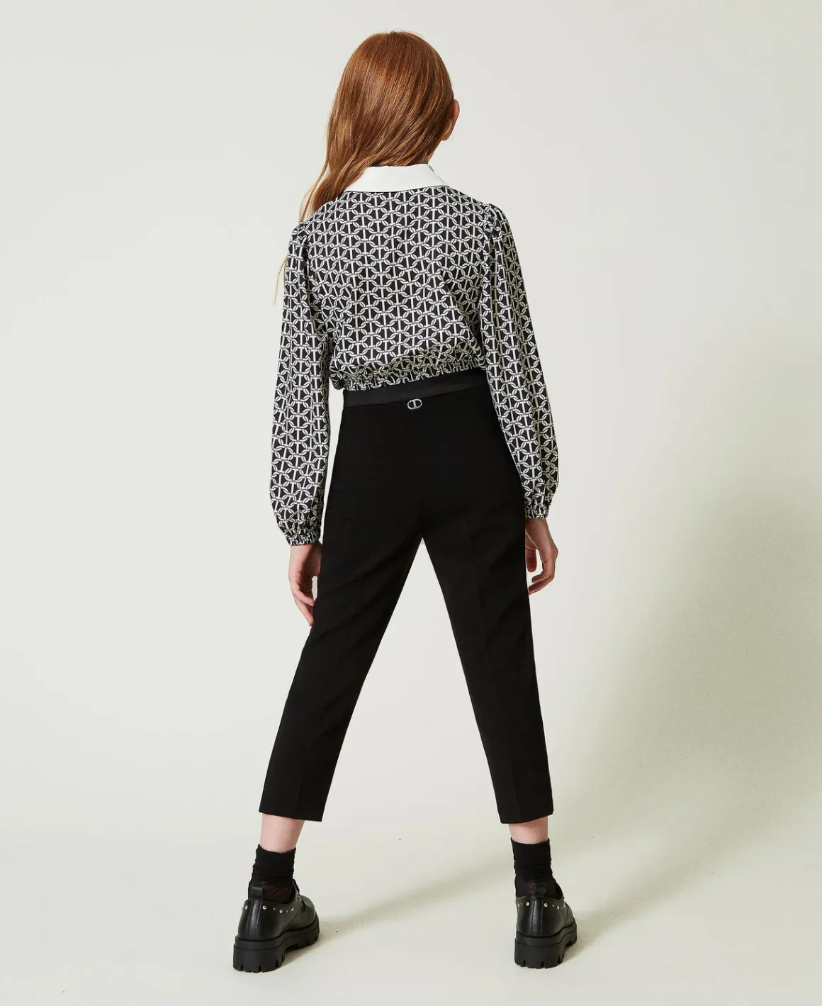 TWINSET Milano Pantaloni A Sigaretta In Flanella | Pantaloni E Jeans