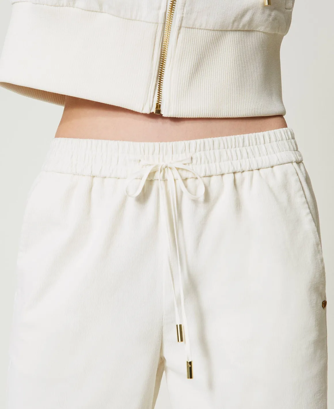 TWINSET Milano Pantaloni Ampi In Velluto | Pantaloni Eleganti | Pantaloni Ampi E A Palazzo