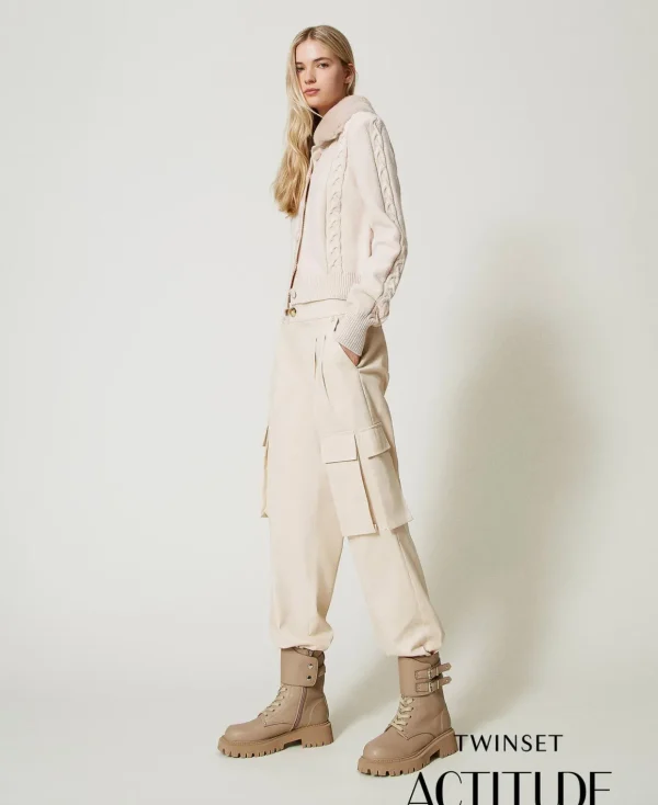 TWINSET Milano Pantaloni Cargo Con Tasche Asimmetriche | Pantaloni Cargo