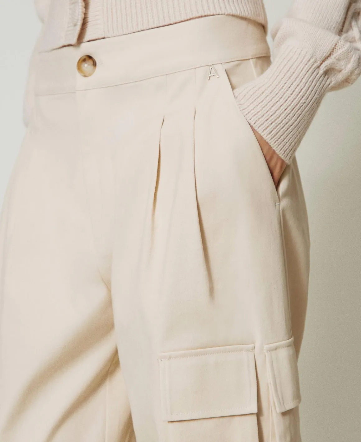 TWINSET Milano Pantaloni Cargo Con Tasche Asimmetriche | Pantaloni Cargo