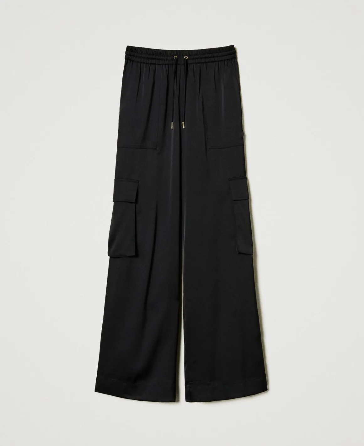 TWINSET Milano Pantaloni Cargo In Raso | Pantaloni Cargo | Pantaloni Ampi E A Palazzo