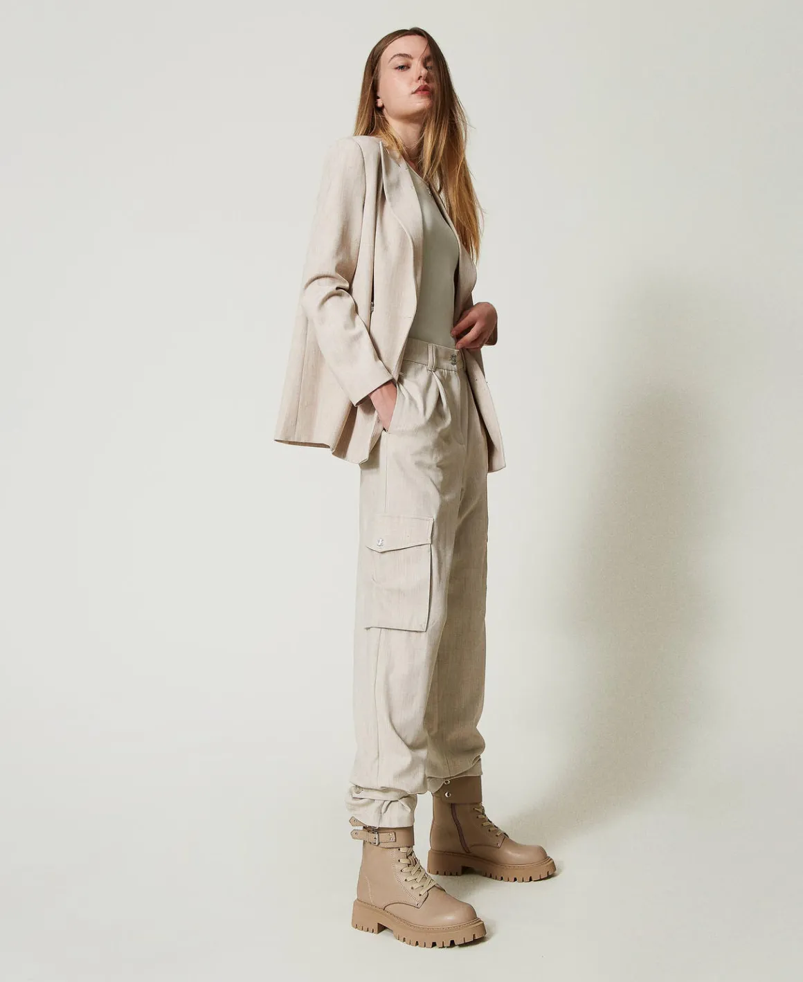 TWINSET Milano Pantaloni Cargo MYFO Con Ricamo | Pantaloni Cargo