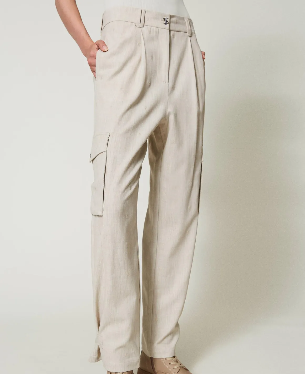 TWINSET Milano Pantaloni Cargo MYFO Con Ricamo | Pantaloni Cargo