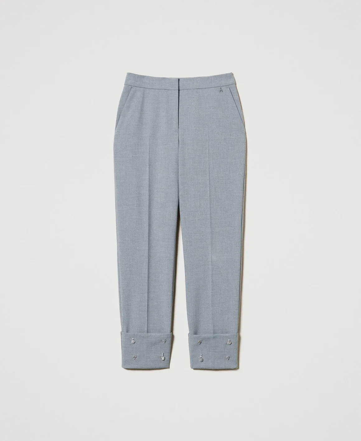 TWINSET Milano Pantaloni Con Ricami A Mano | Pantaloni Eleganti | Pantaloni Dritti E A Sigaretta