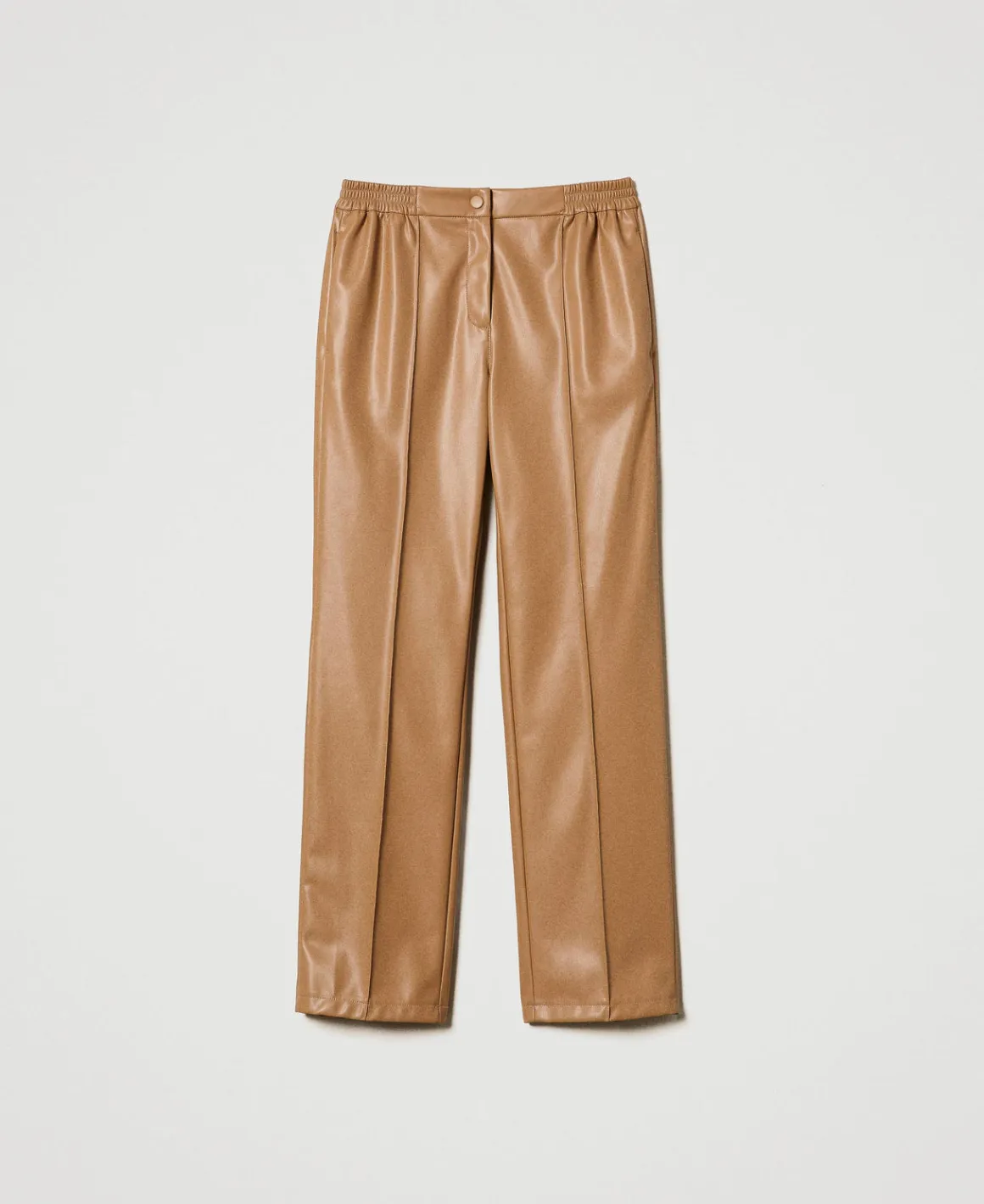 TWINSET Milano Pantaloni Effetto Pelle Con Elastico | Pantaloni Dritti E A Sigaretta