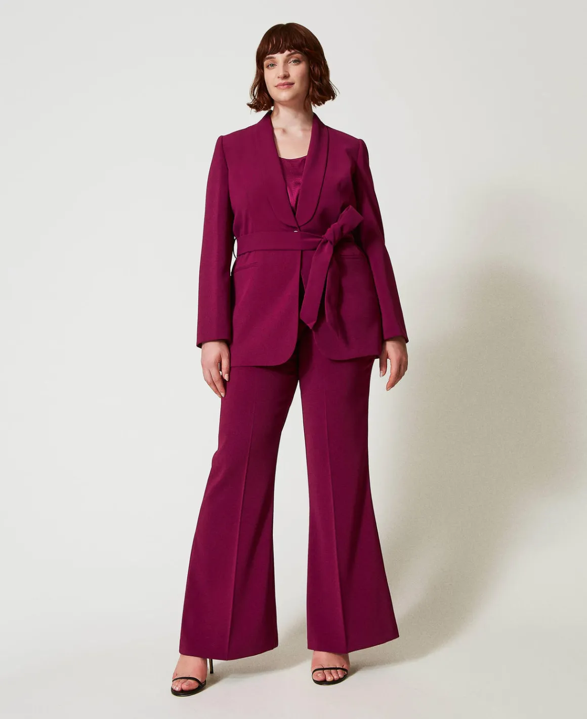 TWINSET Milano Pantaloni Flare Con Catena Oval T | Pantaloni Flare