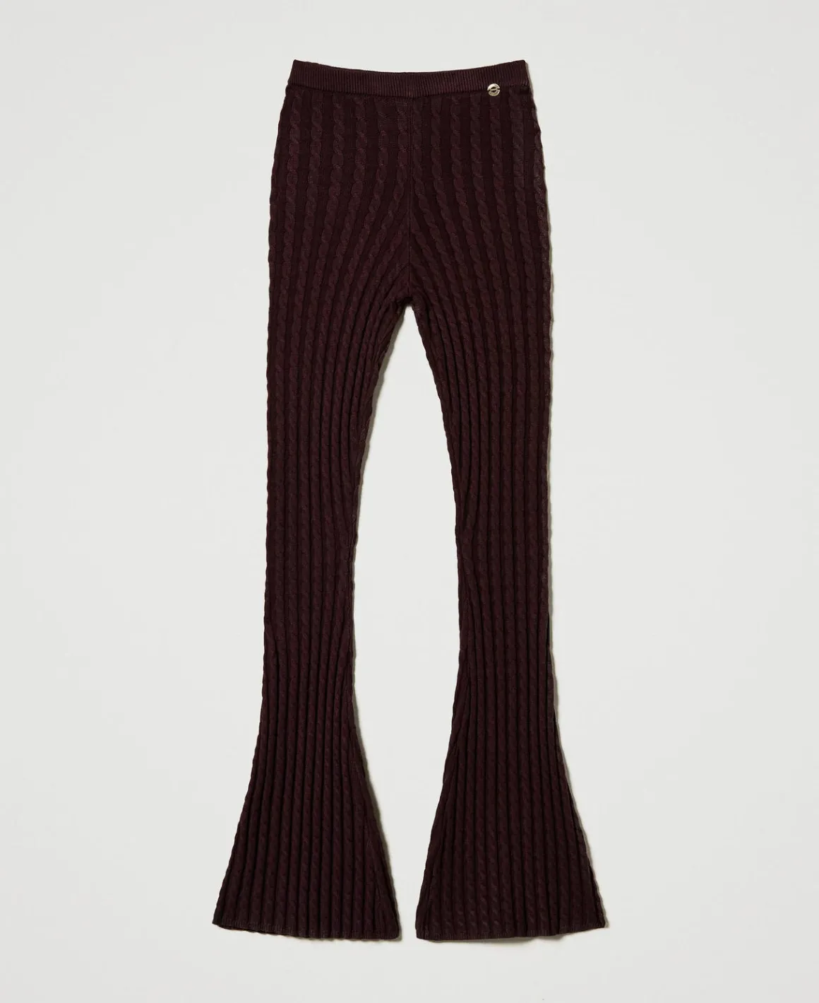 TWINSET Milano Pantaloni Flare In Maglia A Trecce | Pantaloni Flare
