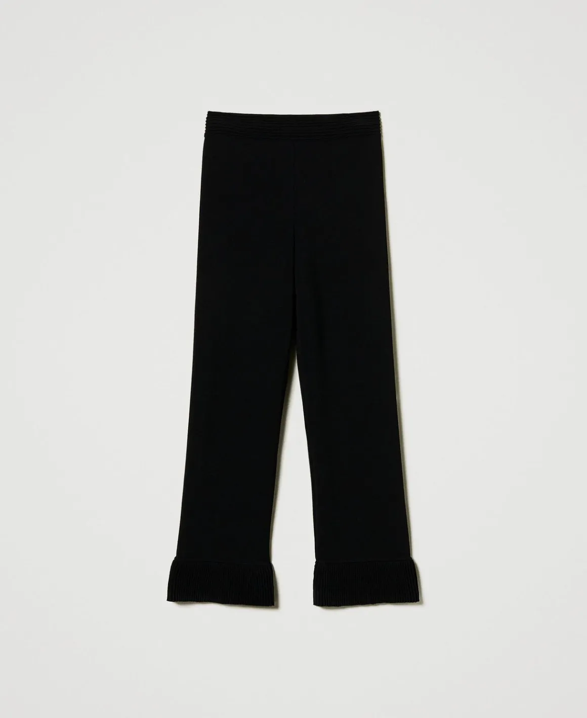 TWINSET Milano Pantaloni Flare In Maglia | Pantaloni Flare