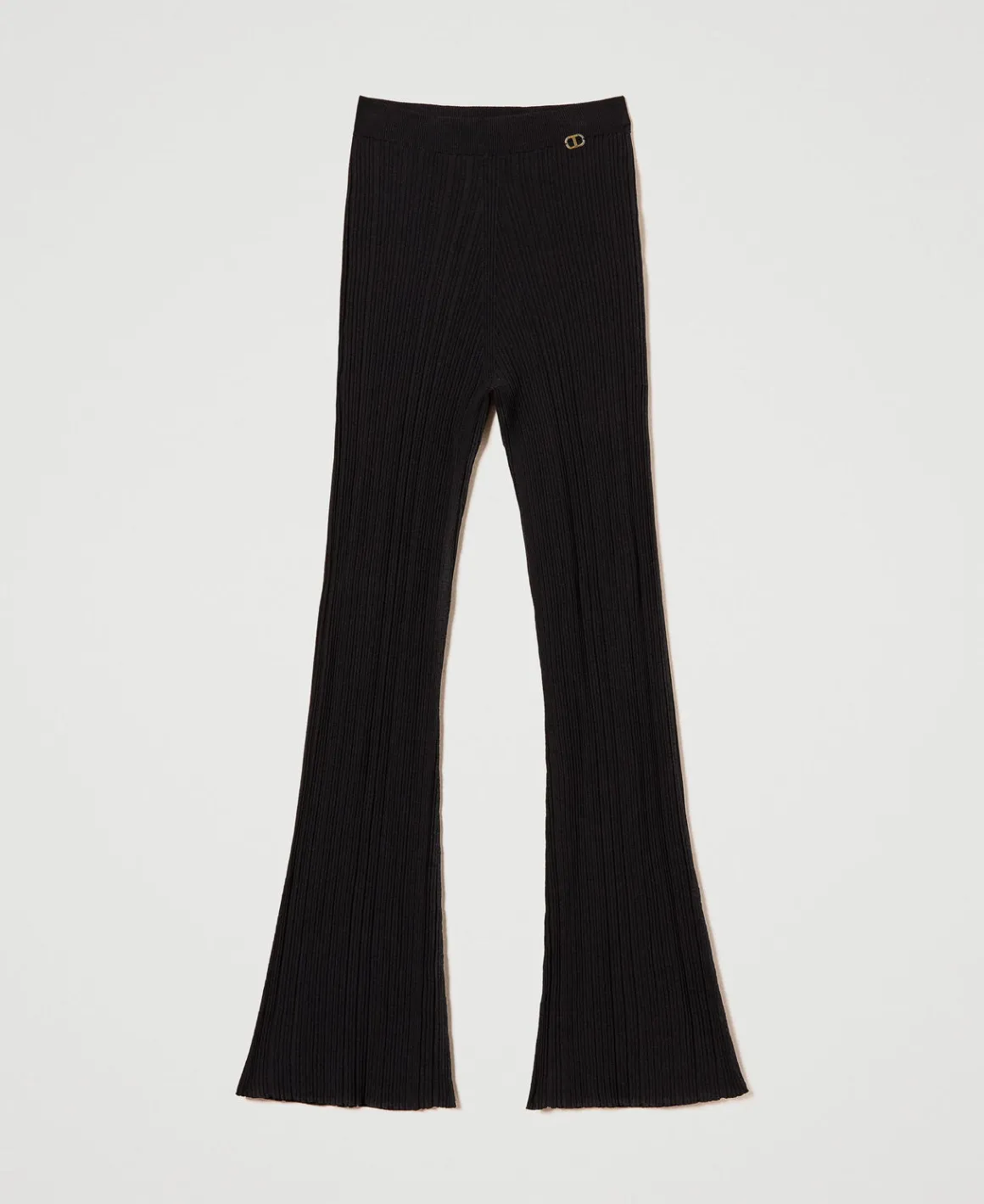 TWINSET Milano Pantaloni Flare In Maglia A Costine | Pantaloni Flare