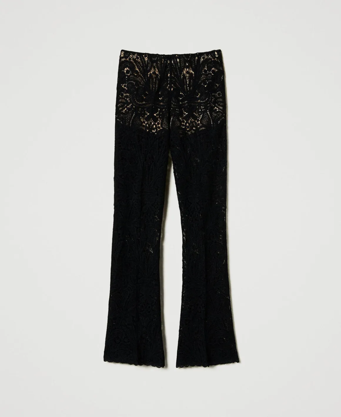 TWINSET Milano Pantaloni In Maglia Crochet A Fiori | Pantaloni Eleganti | Pantaloni Dritti E A Sigaretta