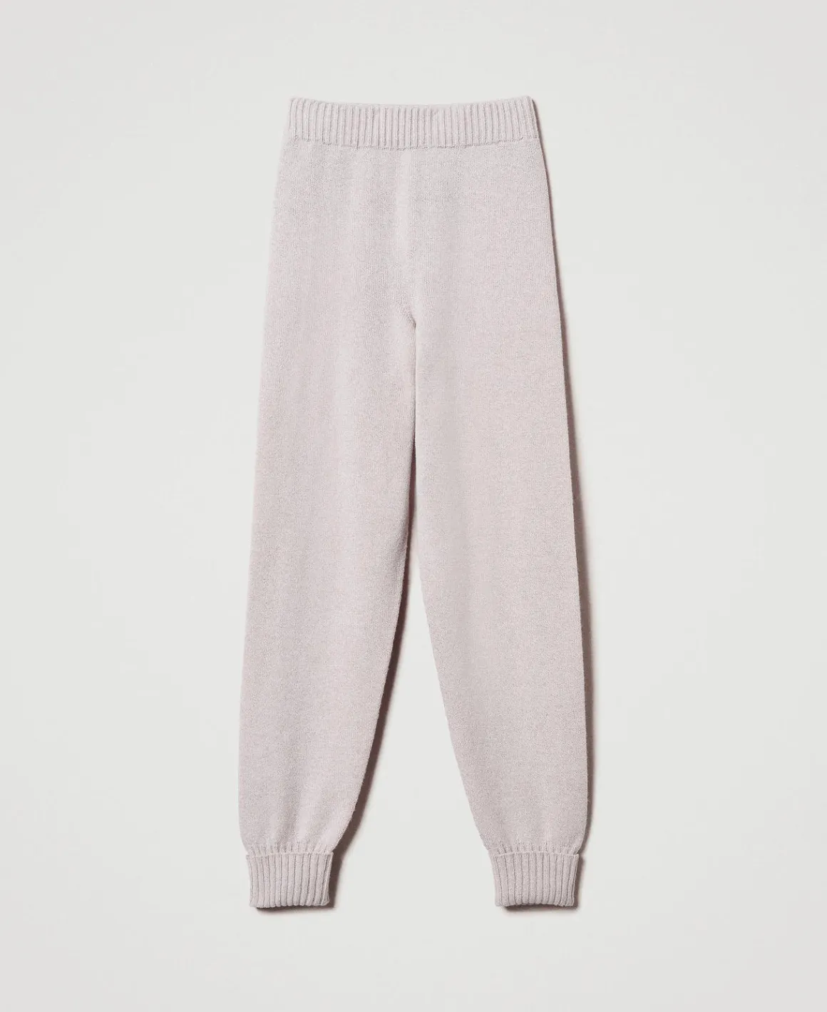 TWINSET Milano Pantaloni Joggers In Maglia Misto Lana E Lurex | Pantaloni Jogging