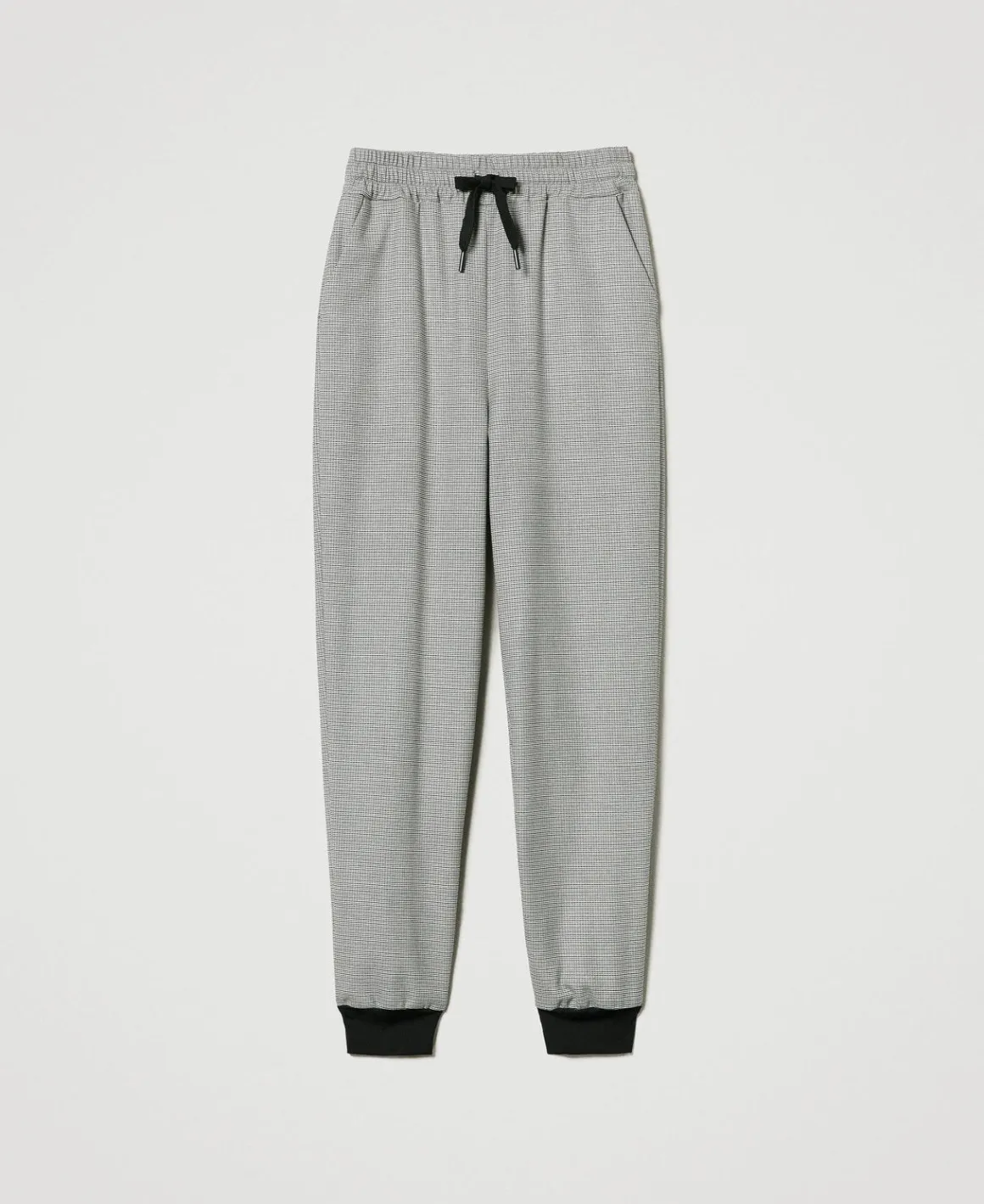 TWINSET Milano Pantaloni Joggers In Pied De Poule | Pantaloni Jogging