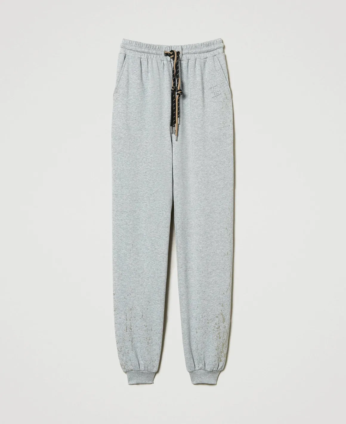 TWINSET Milano Pantaloni Joggers MYFO Con Stampa Glitter | Pantaloni Jogging