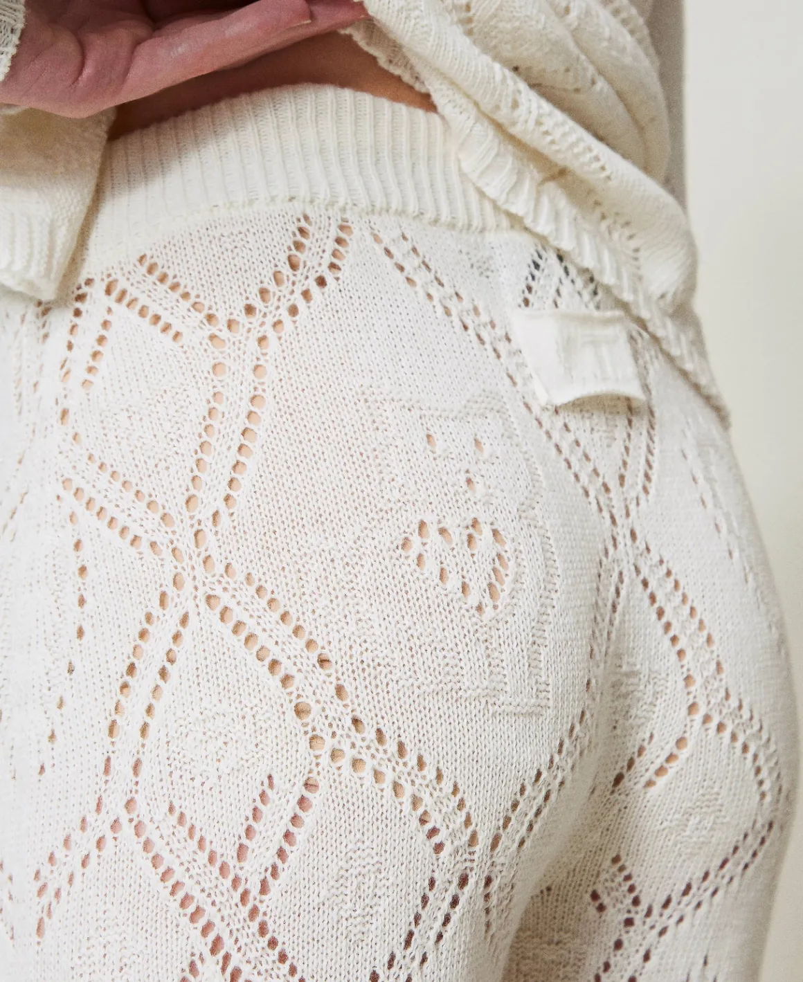 TWINSET Milano Pantaloni Seamless In Filato Treeblend | Pantaloni Dritti E A Sigaretta