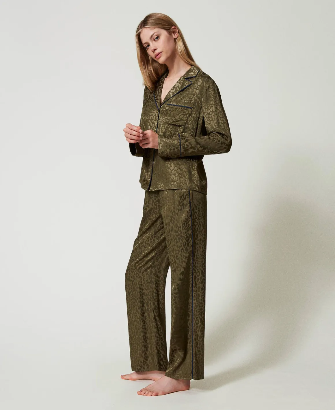 TWINSET Milano Pigiama A Uomo In Raso Jacquard | Intimo E Nightwear