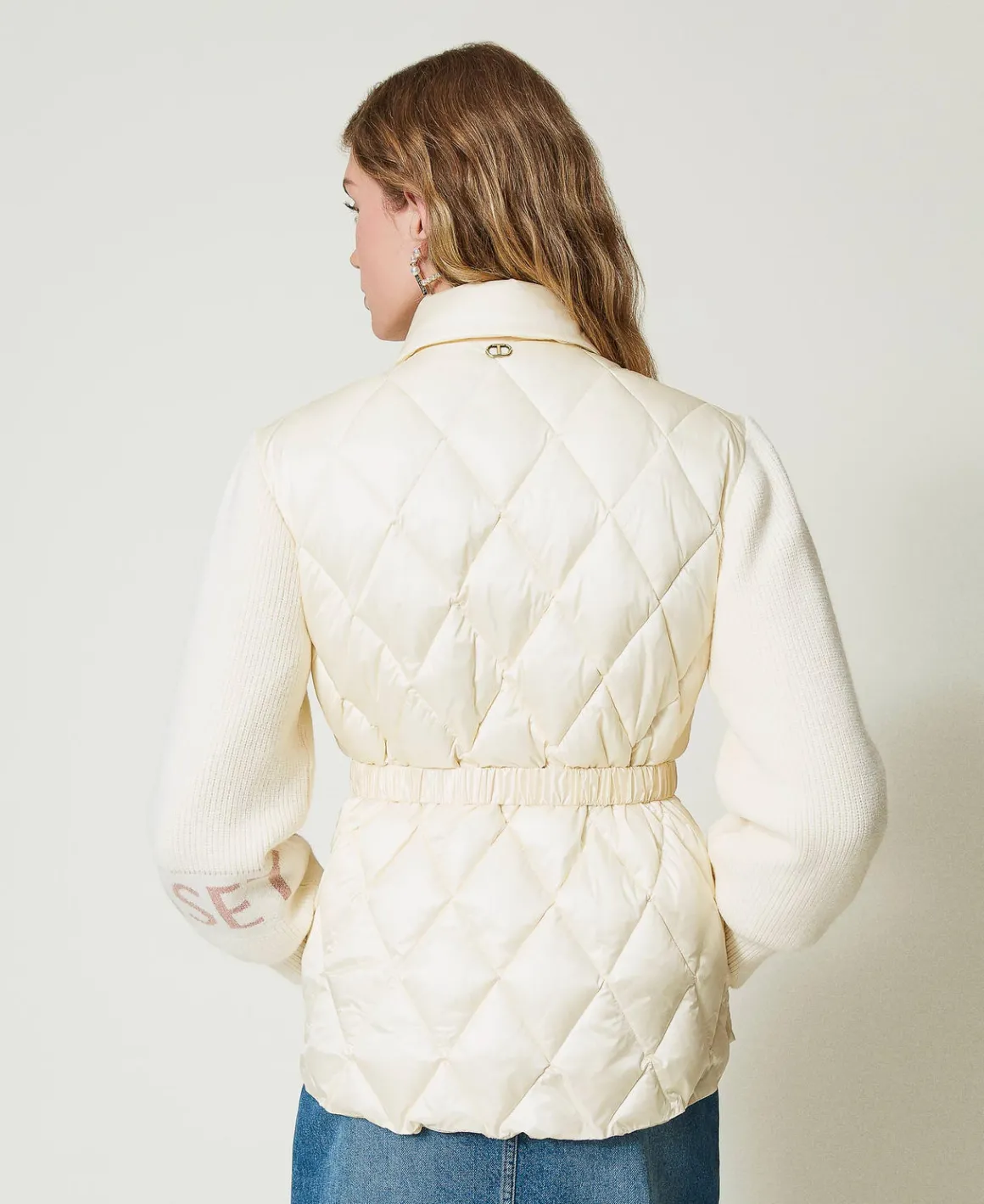 TWINSET Milano Piumino Trapuntato Con Maniche In Maglia | Giacche E Piumini