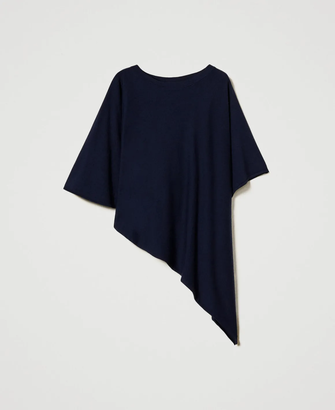TWINSET Milano Poncho Asimmetrico In Maglia | Poncho