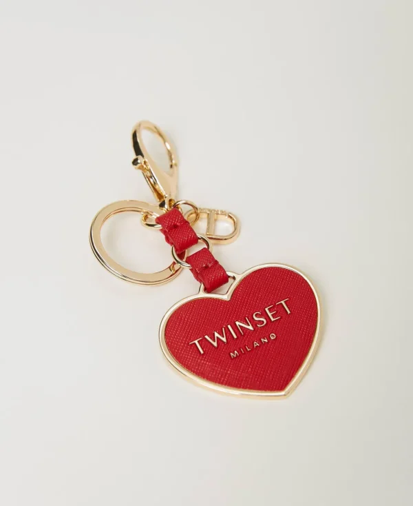 TWINSET Milano Portachiavi A Cuore Con Logo | Portafogli E Portachiavi