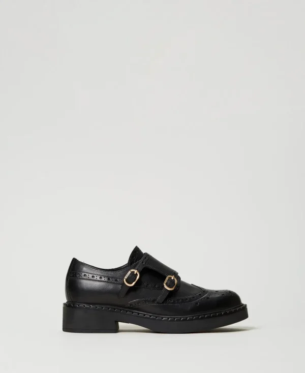 TWINSET Milano Scarpe In Pelle Con Cinturini | Ballerine E Mocassini | Scarpe Basse
