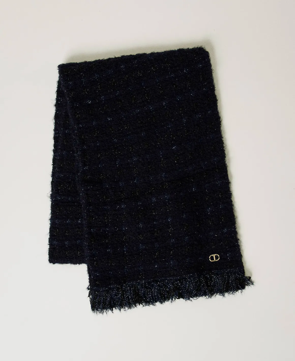 TWINSET Milano Sciarpa In Maglia Con Lurex E Frange | Sciarpe