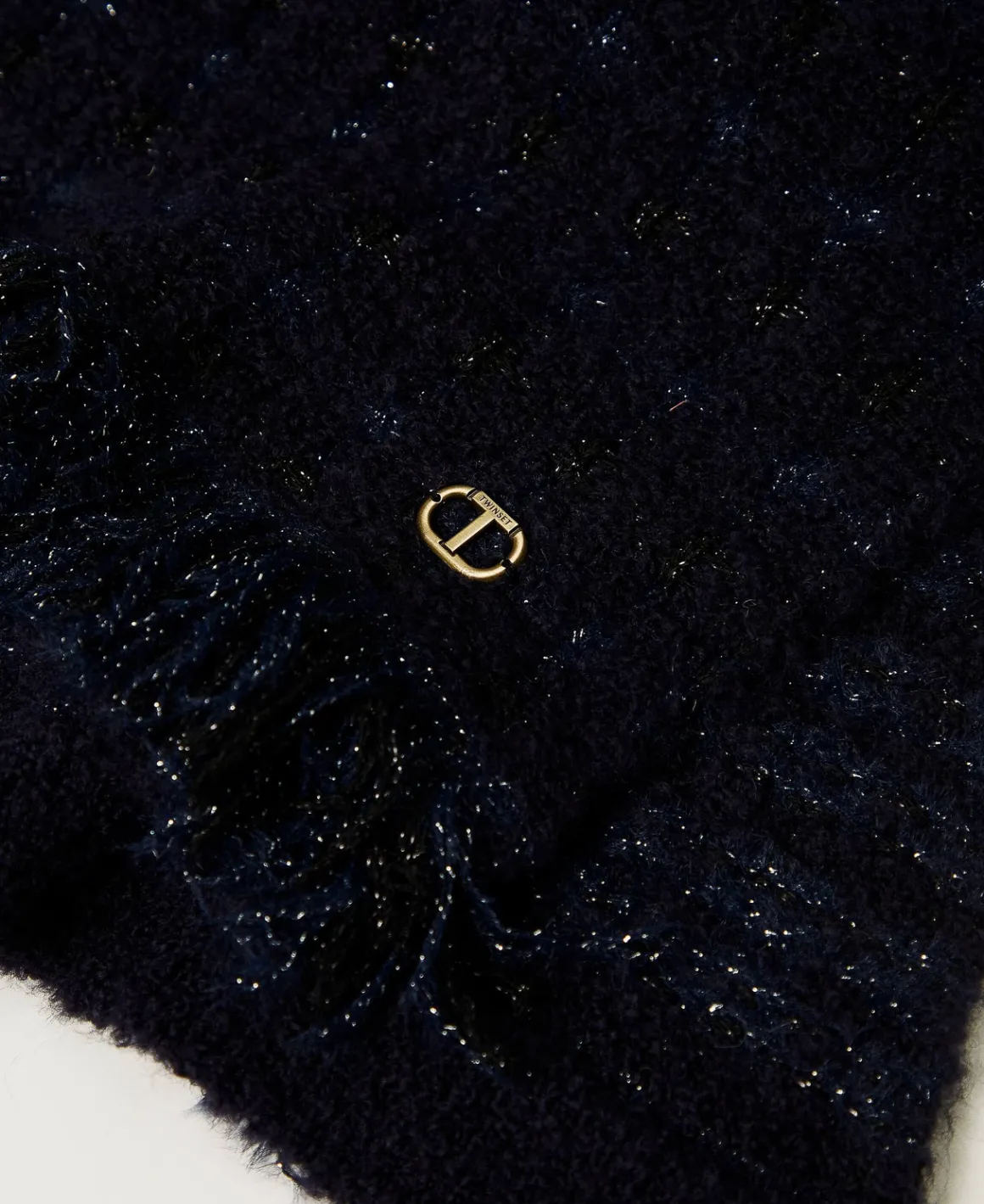 TWINSET Milano Sciarpa In Maglia Con Lurex E Frange | Sciarpe