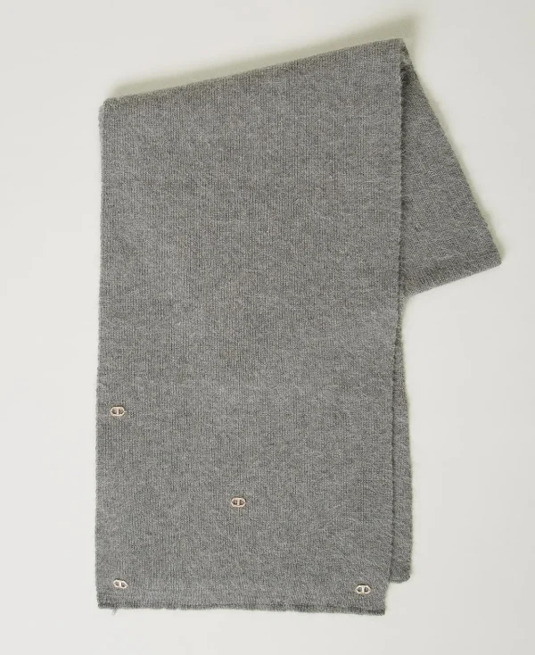 TWINSET Milano Sciarpa In Maglia Con Oval T | Sciarpe