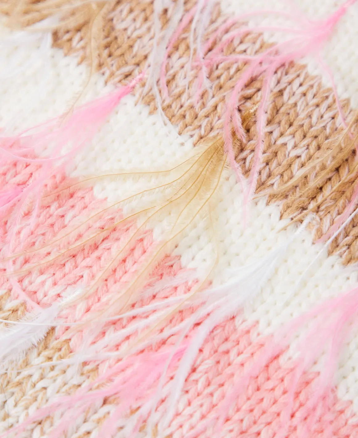 TWINSET Milano Sciarpa Jacquard Con Piume | Sciarpe