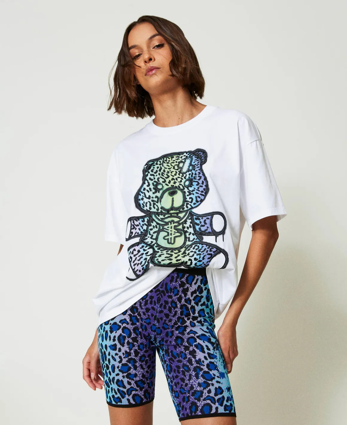 TWINSET Milano Shorts Biker MYFO In Maglia Jacquard | Shorts