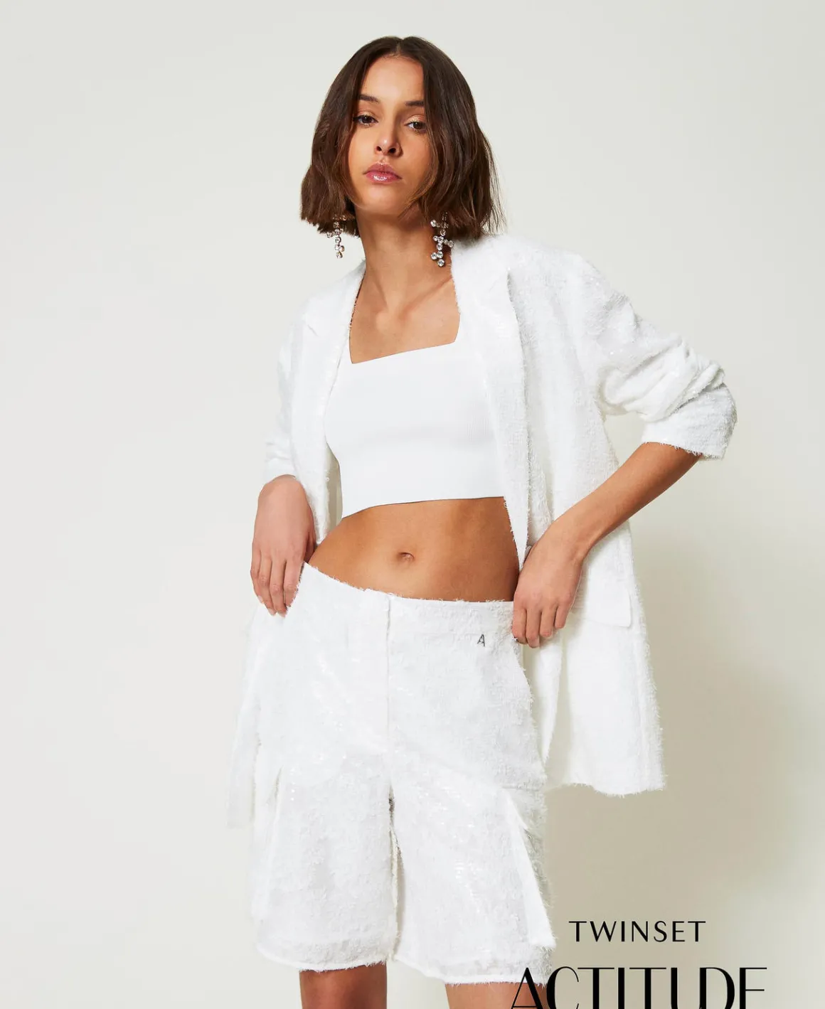 TWINSET Milano Shorts In Full Paillettes | Shorts