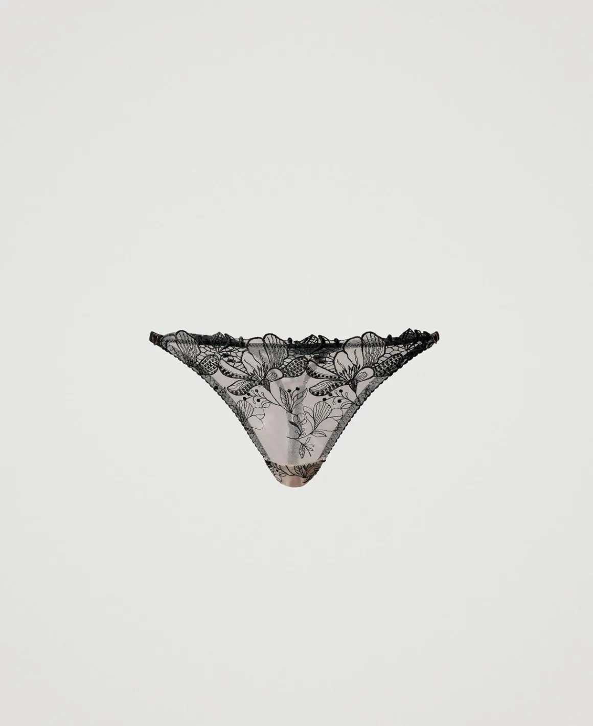 TWINSET Milano Slip Perizoma In Tulle Ricamato | Intimo E Nightwear