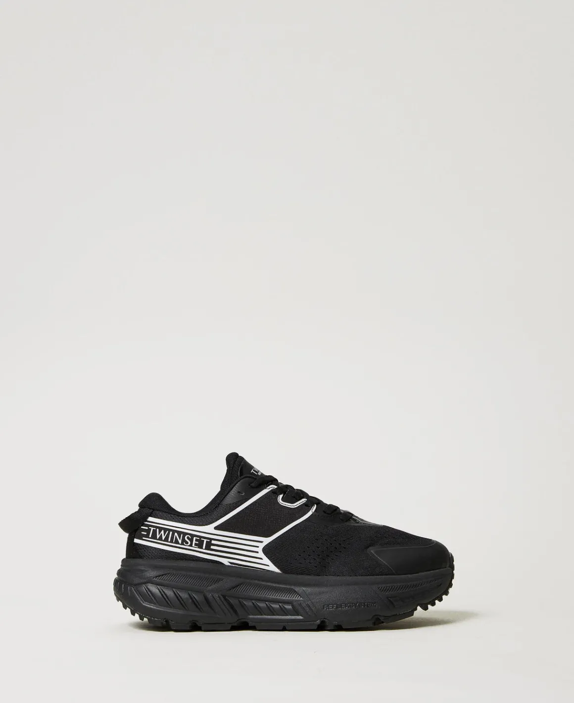 TWINSET Milano Sneakers Fessura A Righe Con Logo A Contrasto | Scarpe Basse | Sneakers