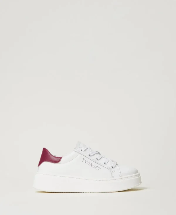 TWINSET Milano Sneakers In Pelle Con Logo | Scarpe