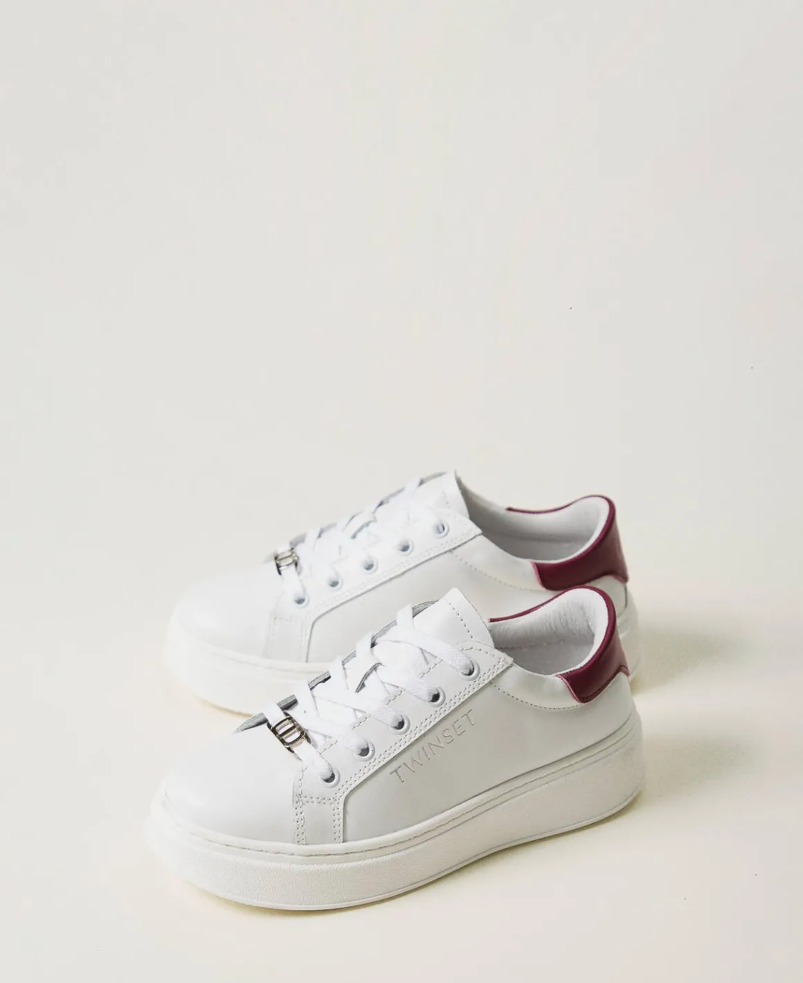 TWINSET Milano Sneakers In Pelle Con Logo | Scarpe