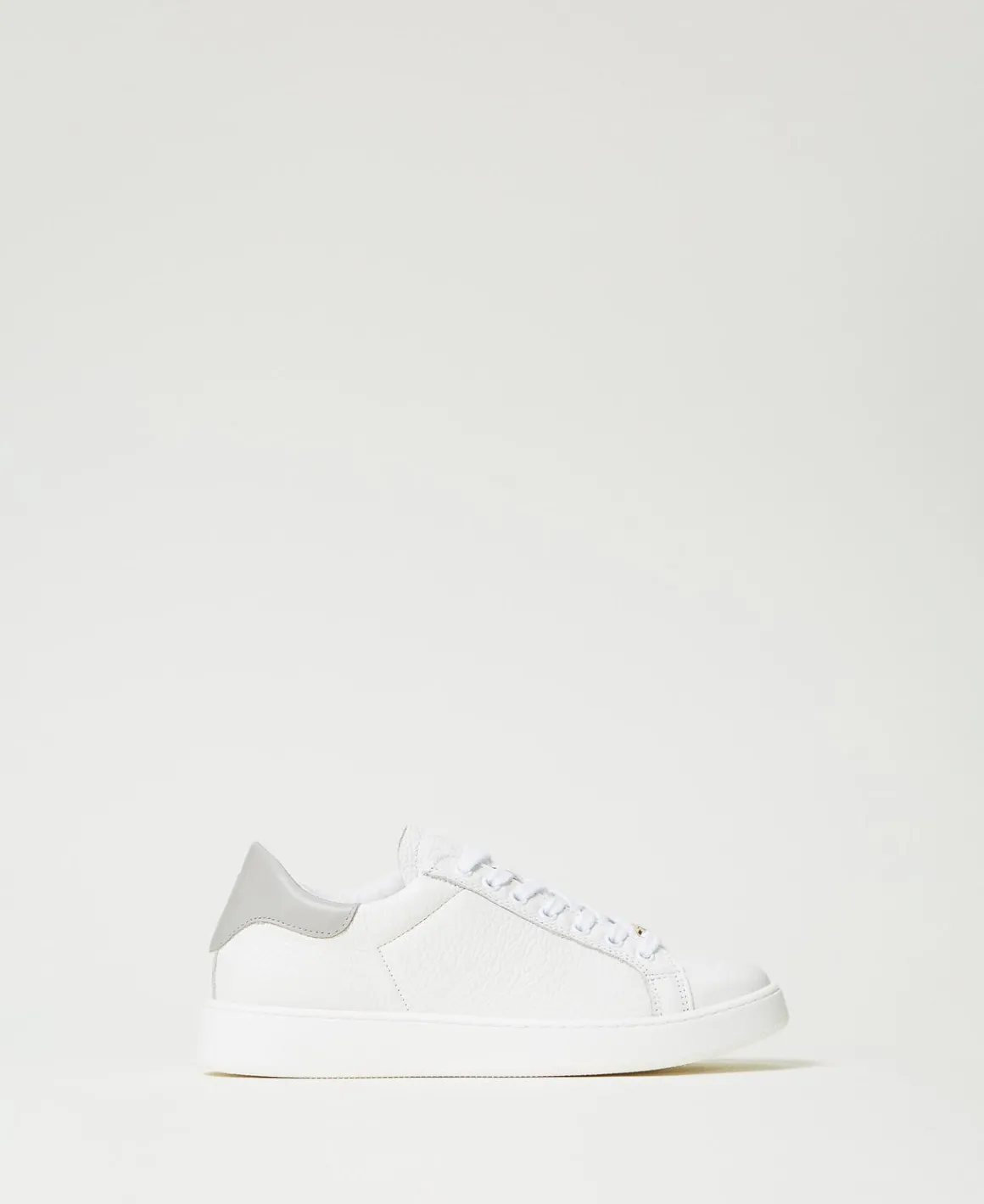 TWINSET Milano Sneakers In Pelle Con Oval T | Scarpe Basse | Sneakers