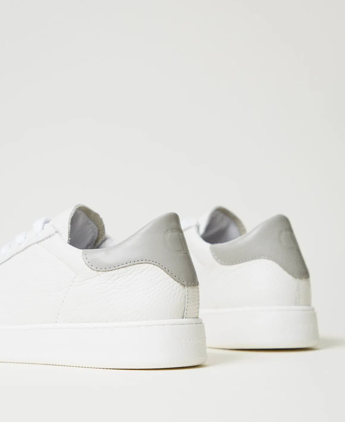 TWINSET Milano Sneakers In Pelle Con Oval T | Scarpe Basse | Sneakers