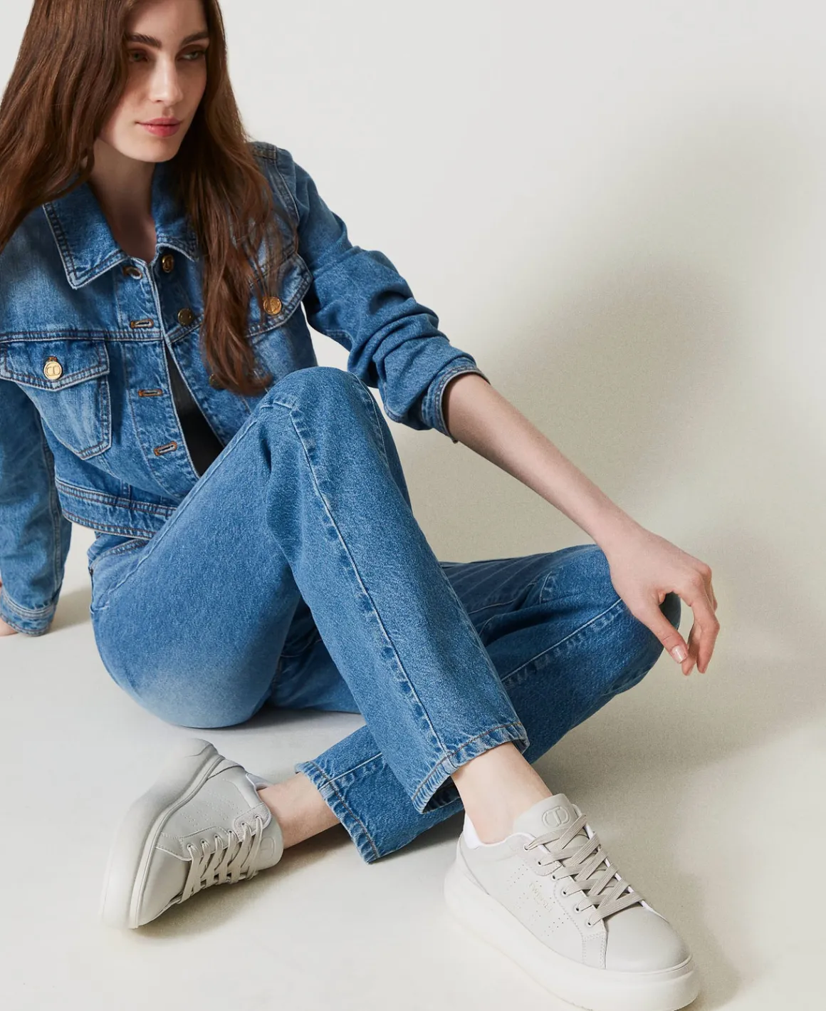 TWINSET Milano Sneakers Traforate Con Logo | Scarpe Basse | Sneakers